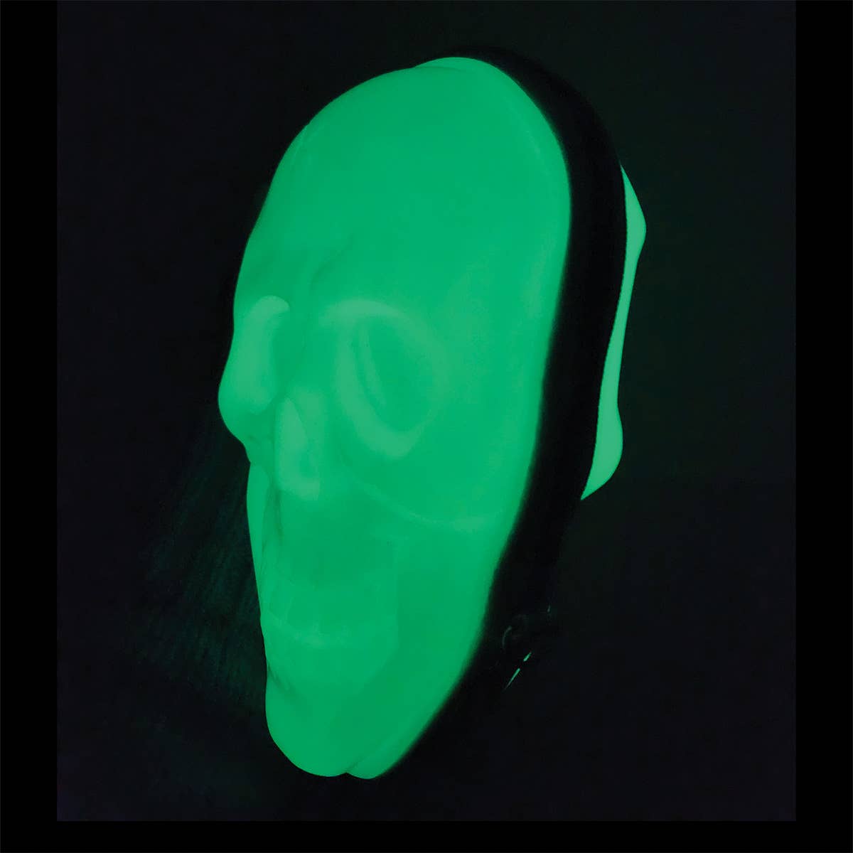 Skull Head Crossbody Bag: Green