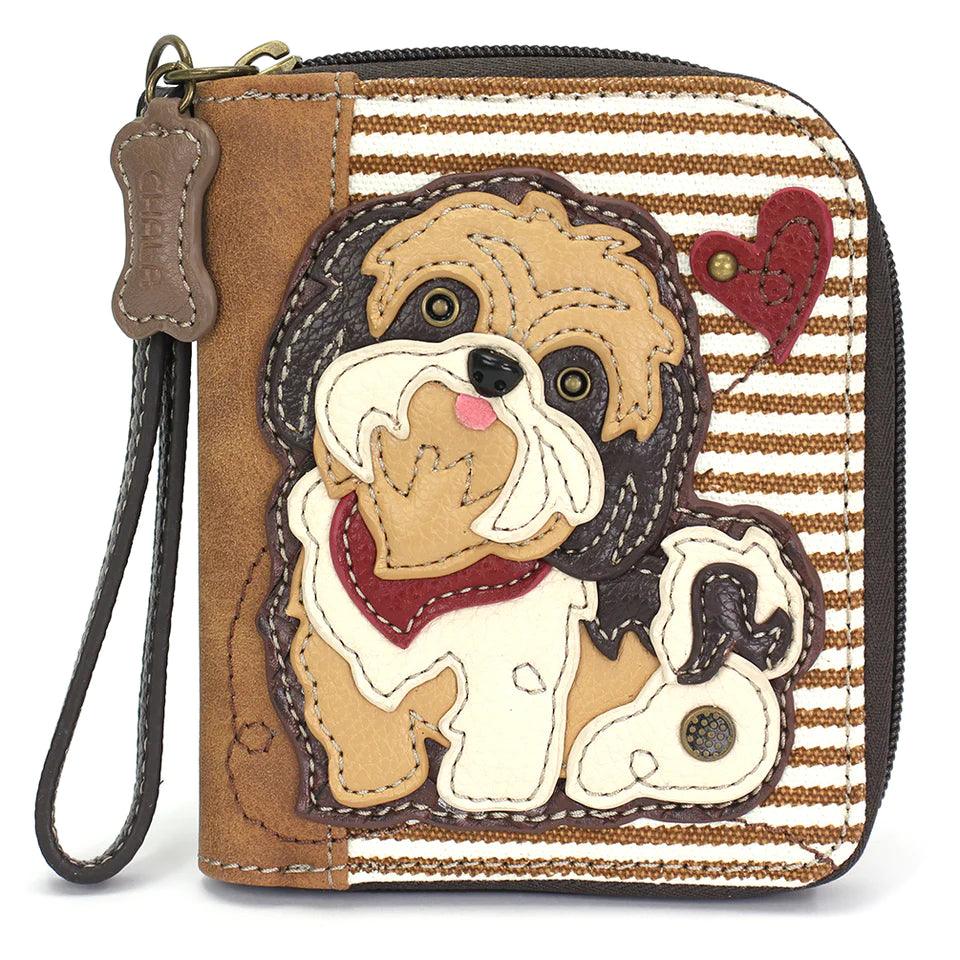 Zip Around Shih Tzu Wallet - Random Hippie