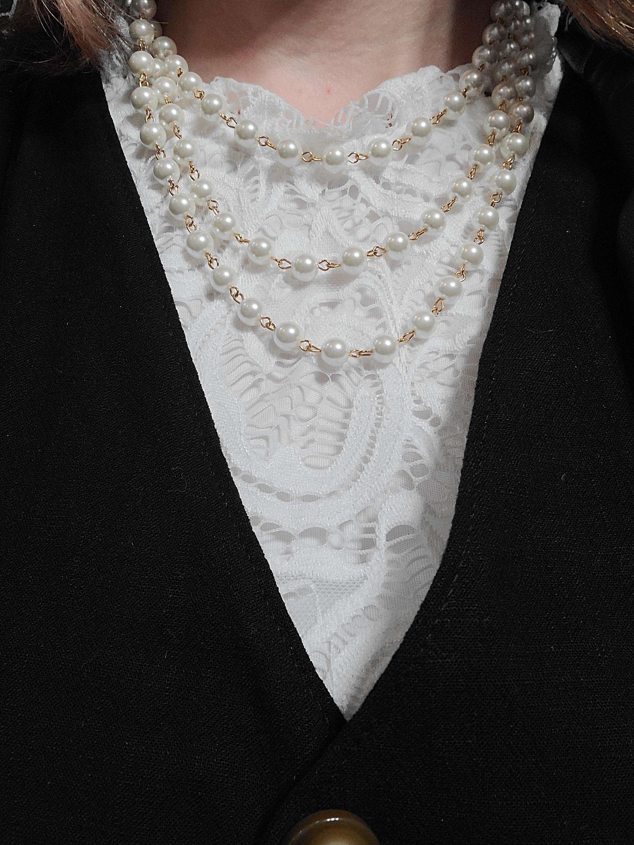 60" 8mm Pearl Strand - Random Hippie