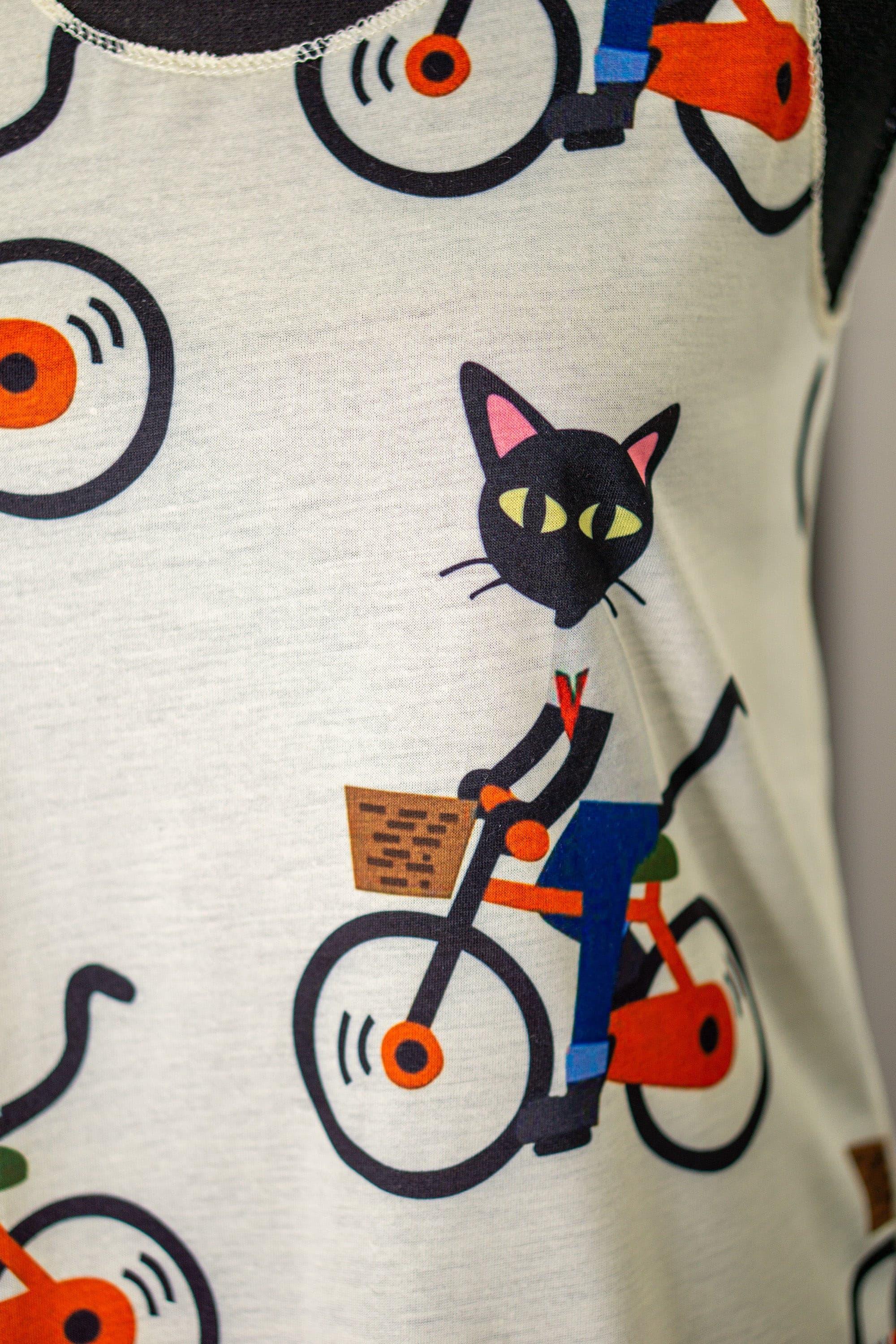 Black Cat on a Bike Tank Top - Random Hippie