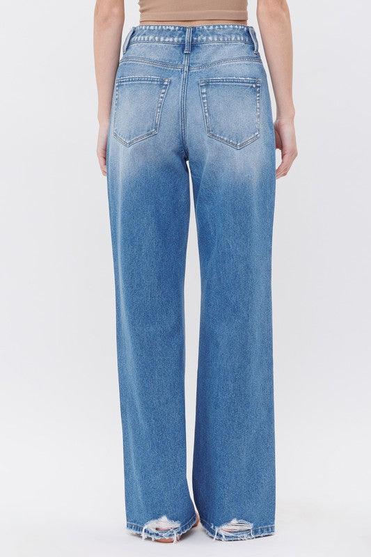 Cross Waist Band Jeans.
