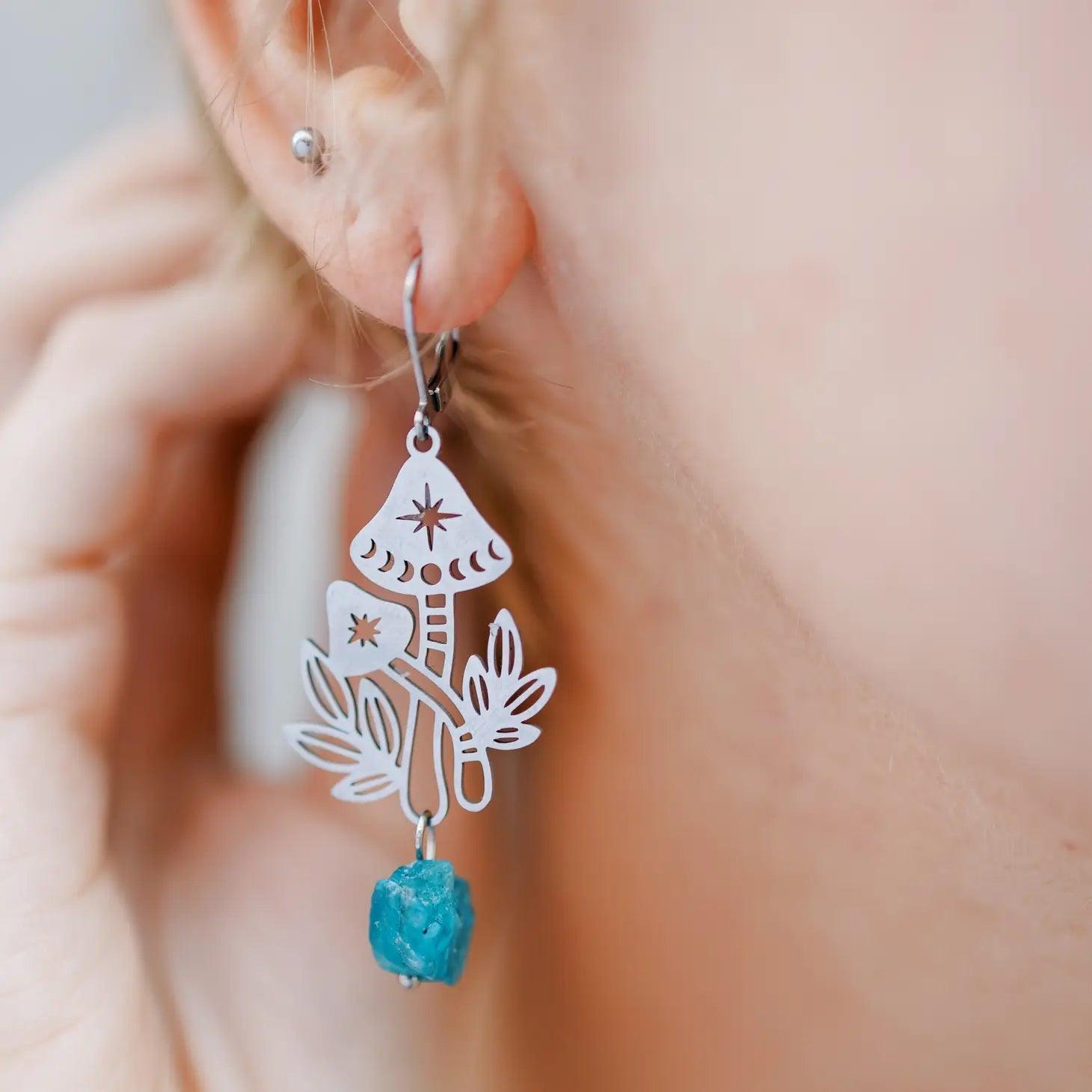 Dangle Mushroom Earrings - Random Hippie