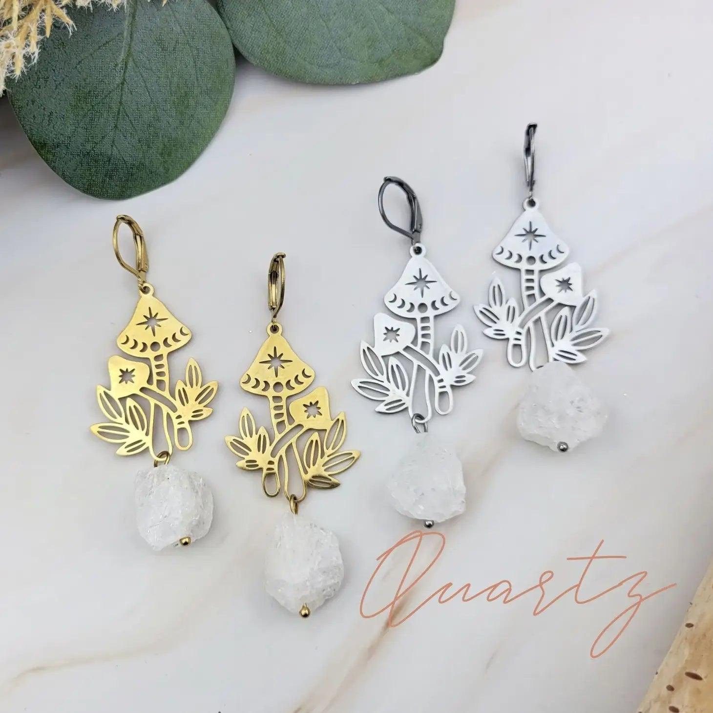 Dangle Mushroom Earrings - Random Hippie