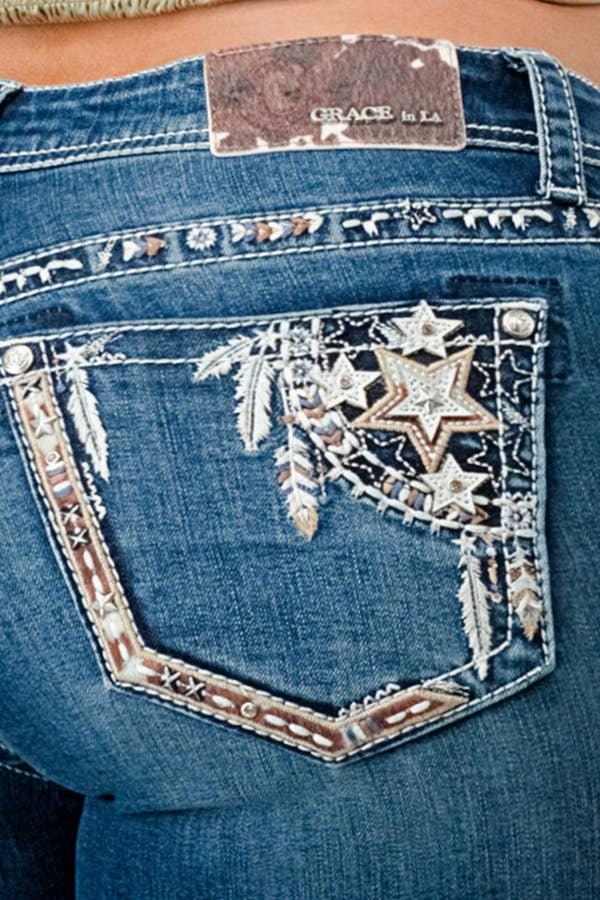 Easyfit Bootcut Star night Dream Catcher| EB-61803: 25 - Random Hippie