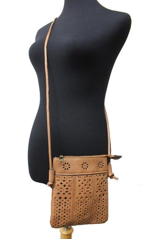 Flower Laser Cut Crossbody.
