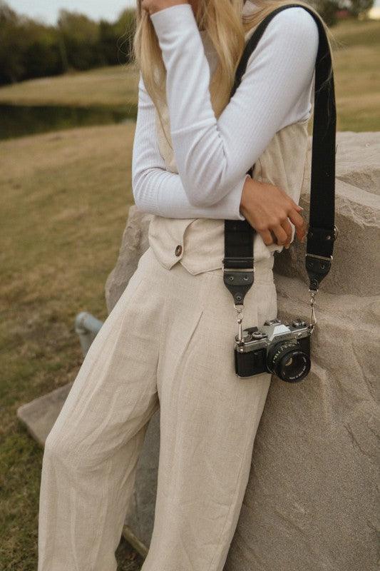 High Waist Linen Pants - Random Hippie