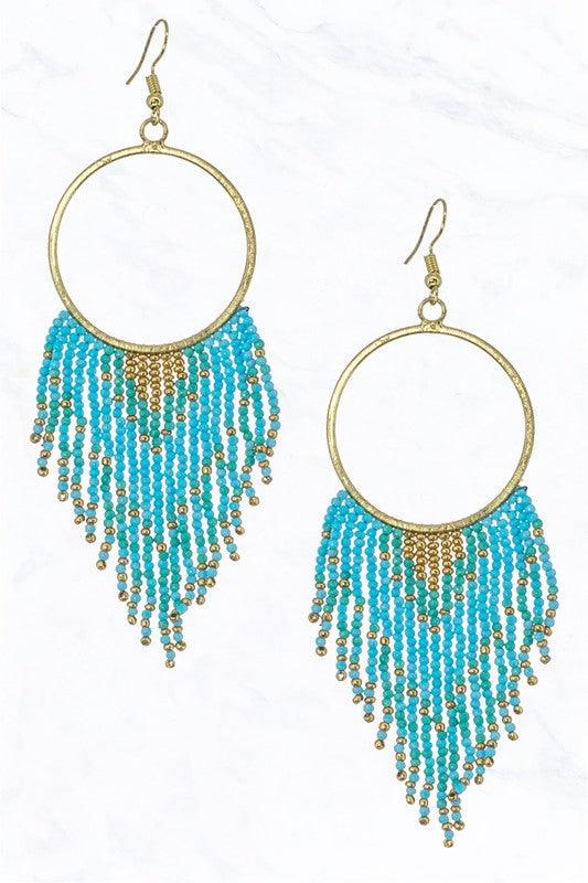 Hoop Fringe Earrings - Random Hippie