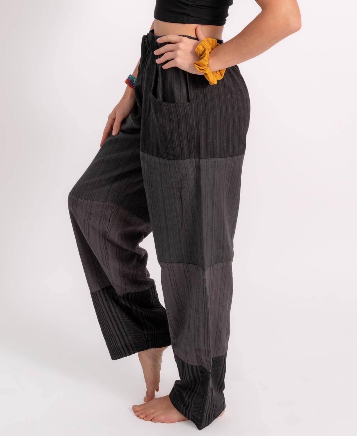Lightweight Striped Patchwork Beach Pants - Random Hippie