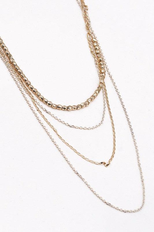 Multi Chain Necklace.