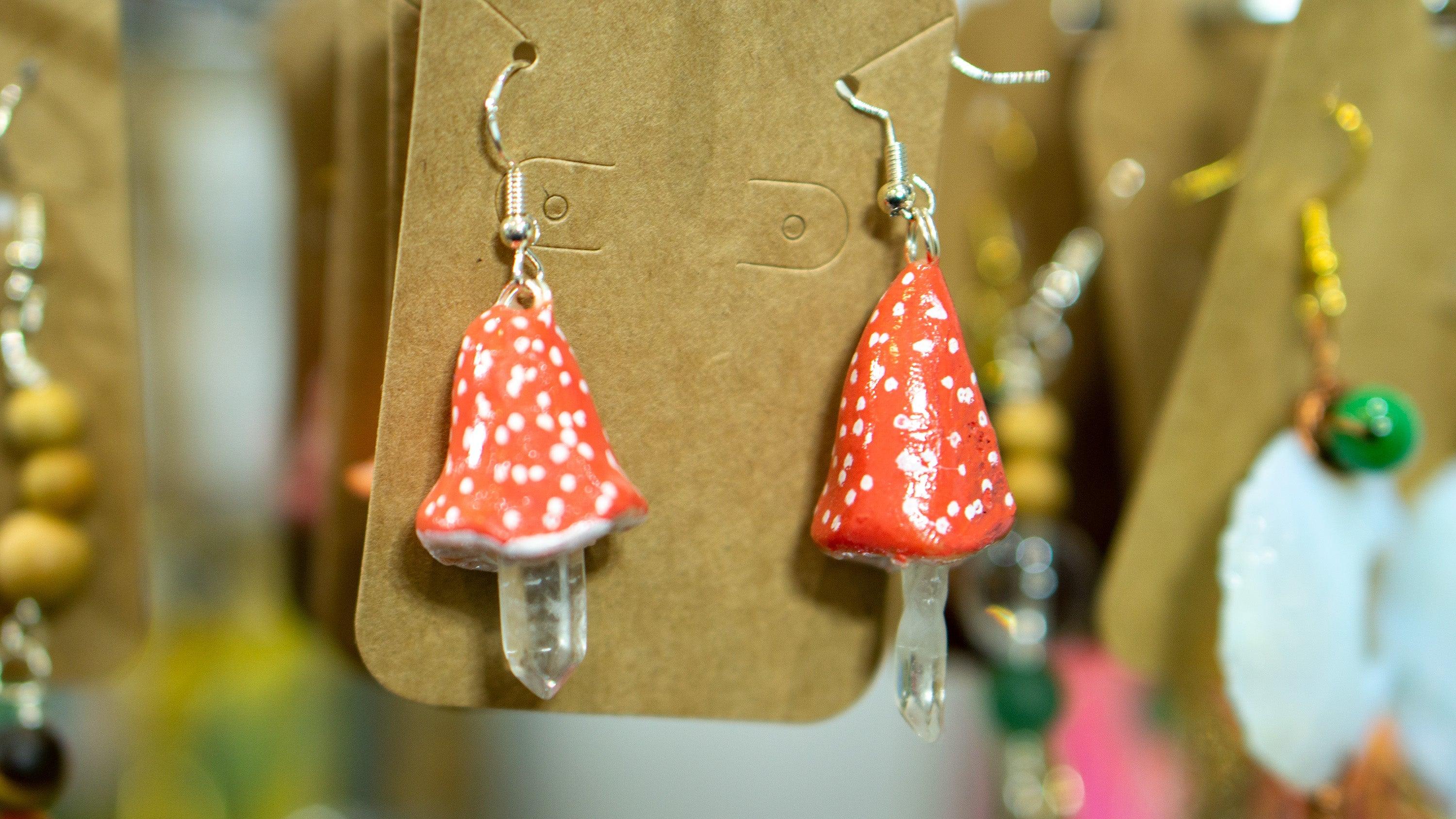 Mushroom Earrings FFA - Random Hippie