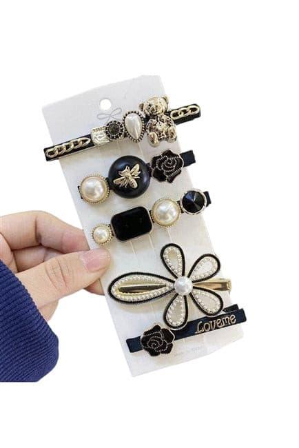 Pearl Hairclip Set.