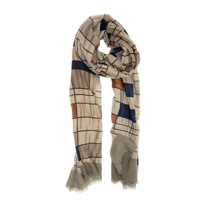 Taupe Mondrian Scarf.
