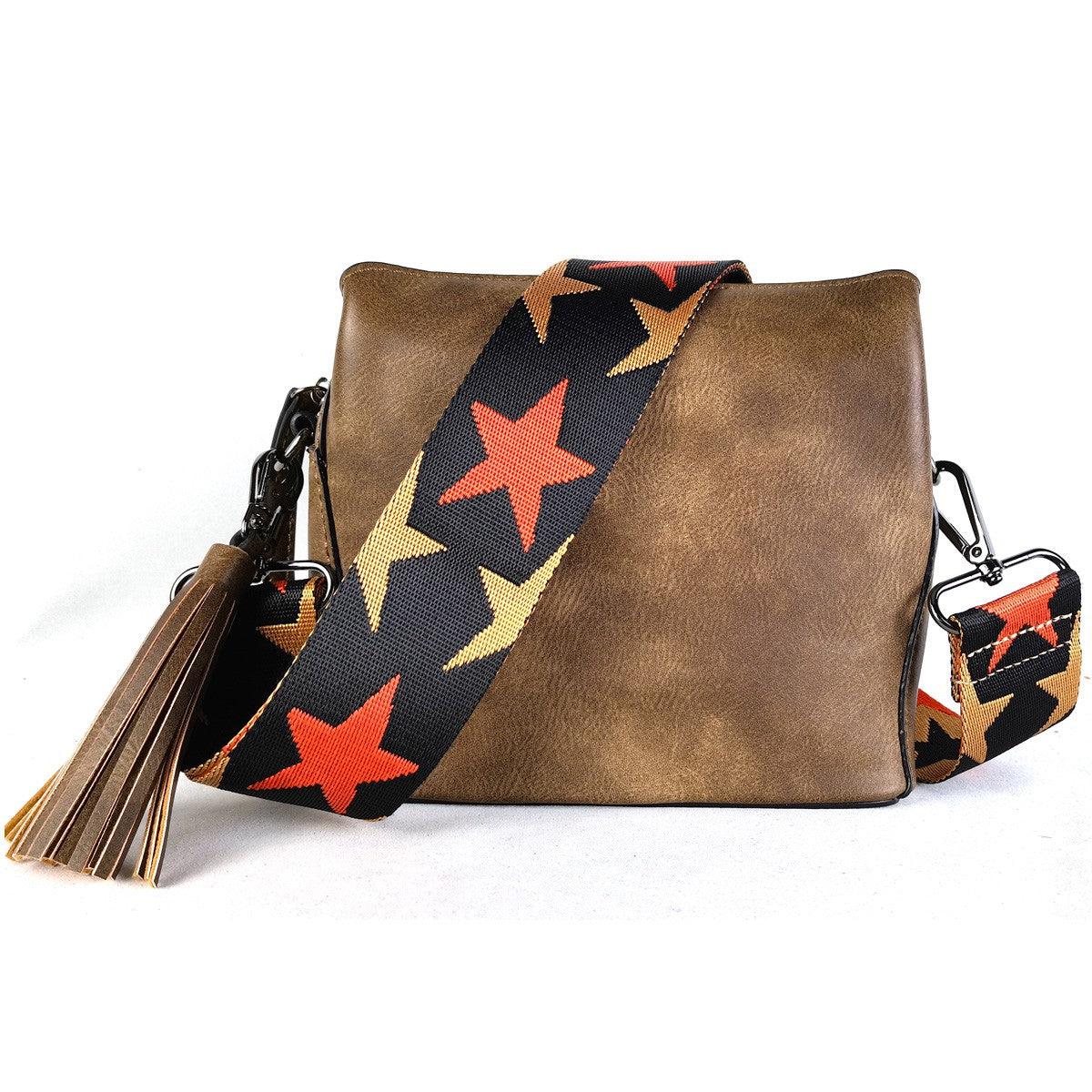 Triple Pocket Crossbody Purse.