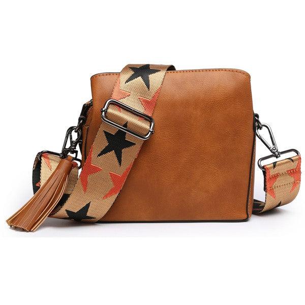 Triple Pocket Crossbody Purse.