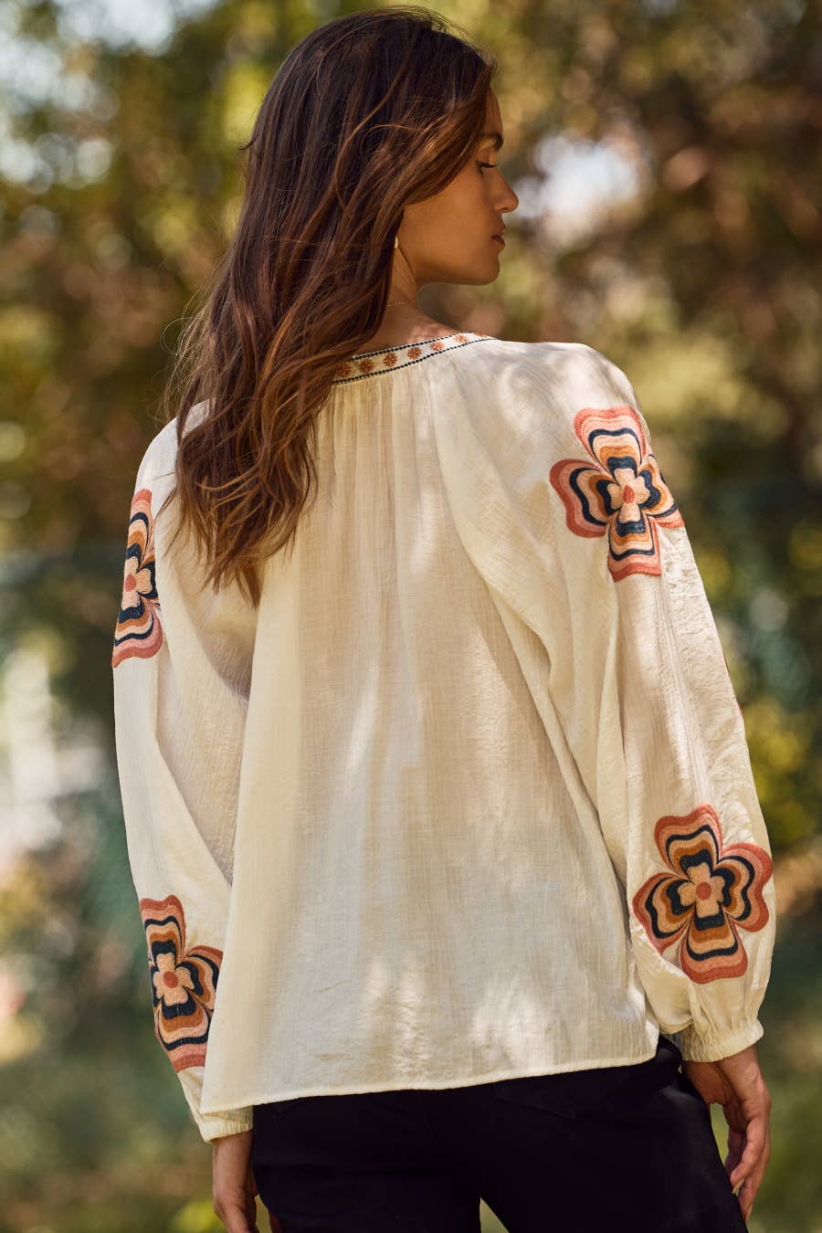 Loose-fit Puff Sleeve Top