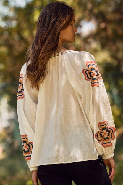 Loose-fit Puff Sleeve Top