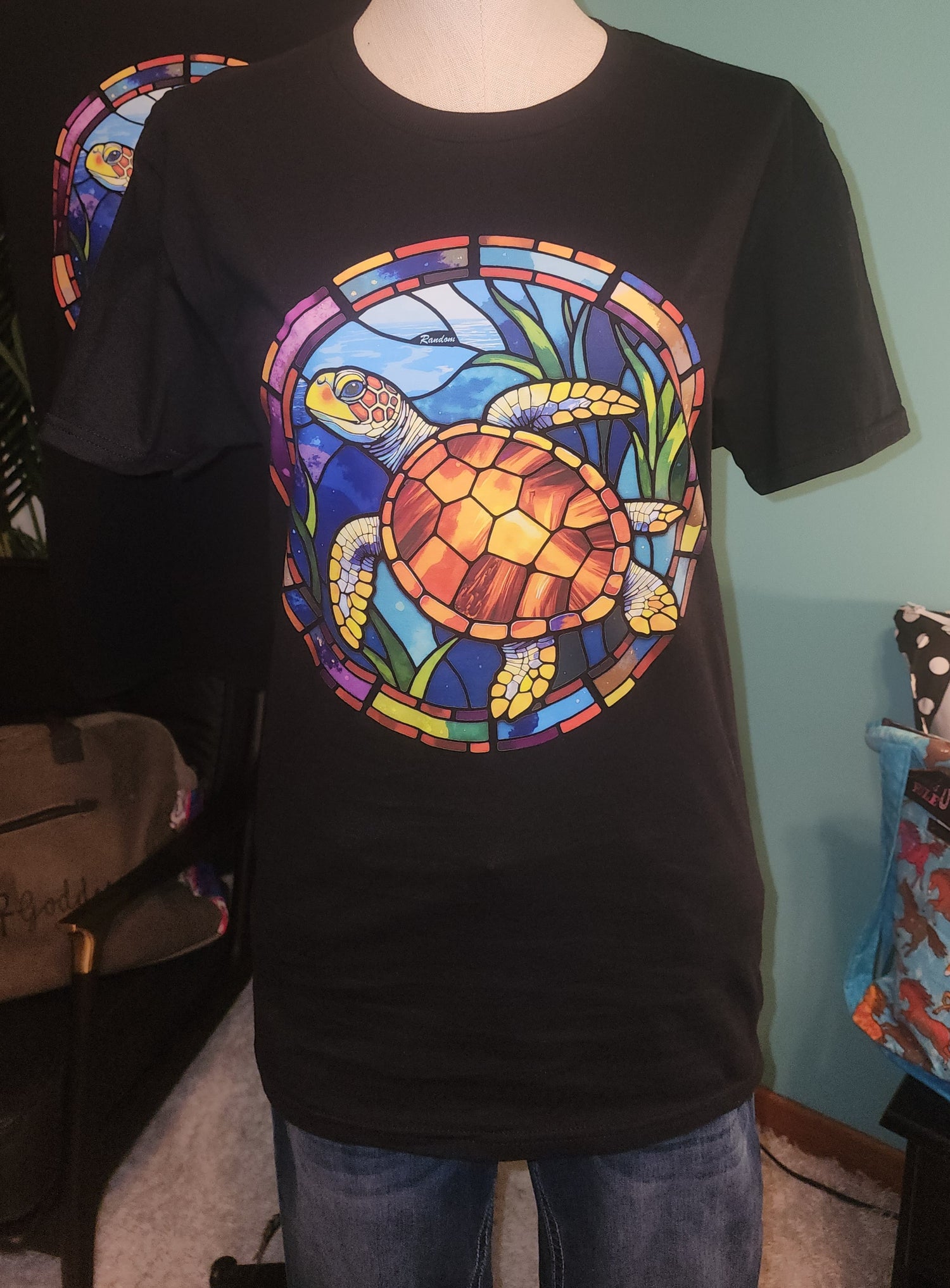 Stained Glass Turtle T-Shirt