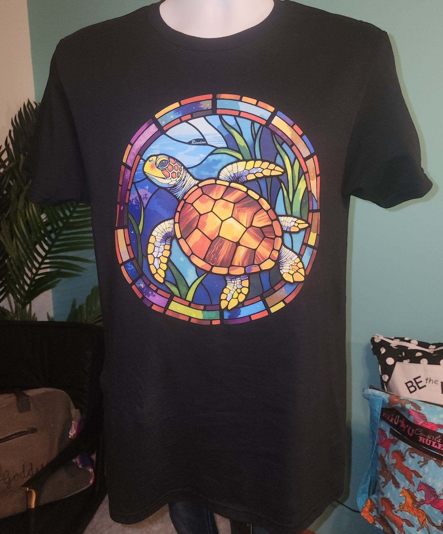 Stained Glass Turtle T-Shirt