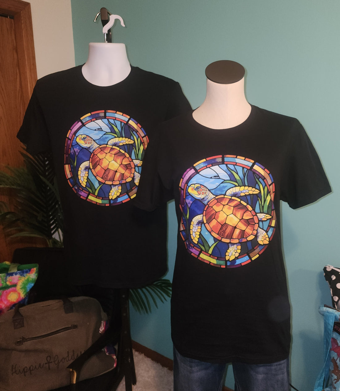 Stained Glass Turtle T-Shirt