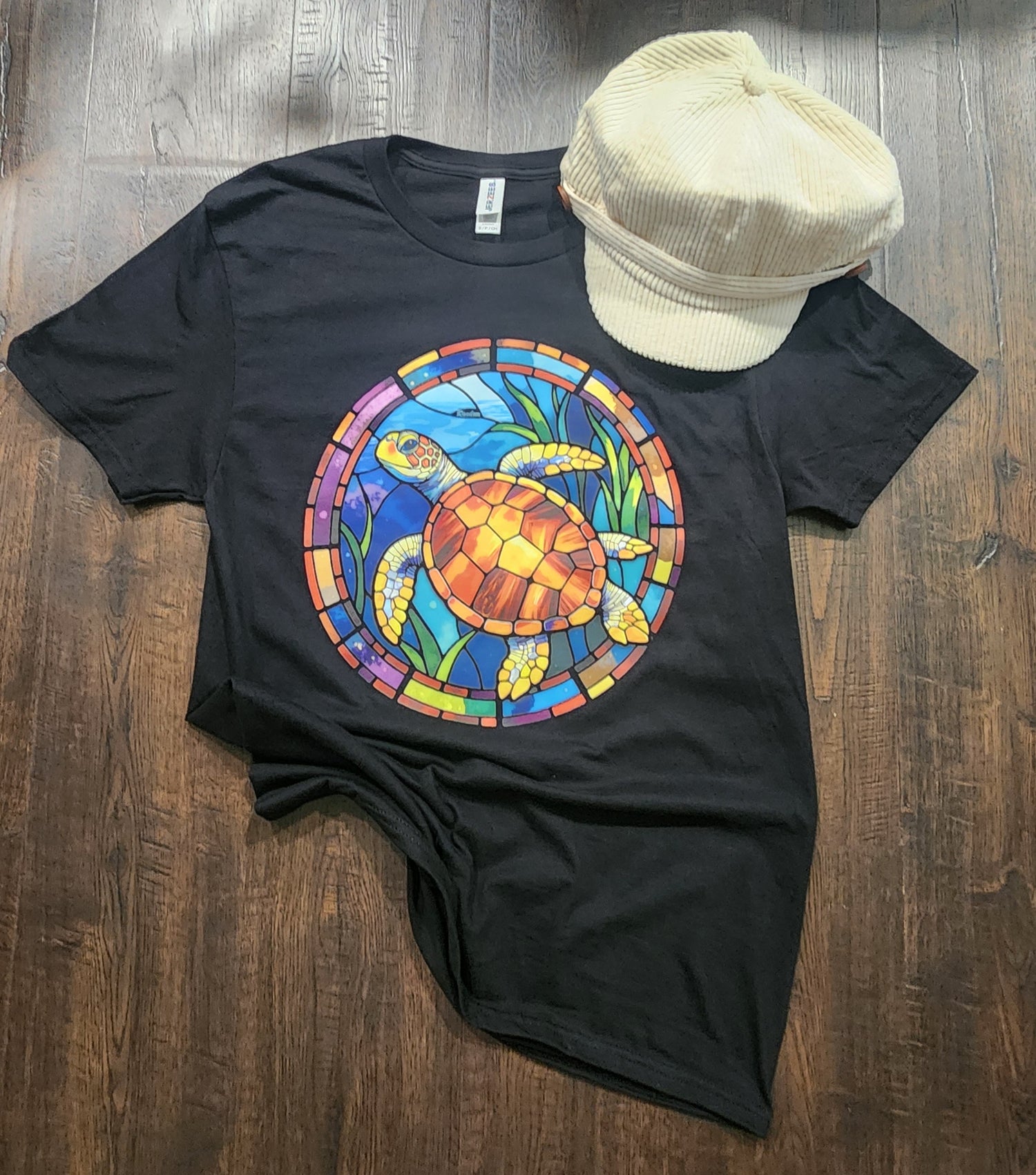 Stained Glass Turtle T-Shirt