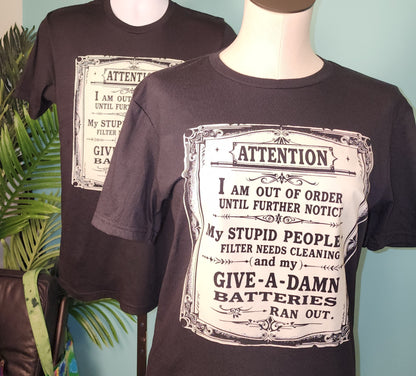 Attention T-shirt