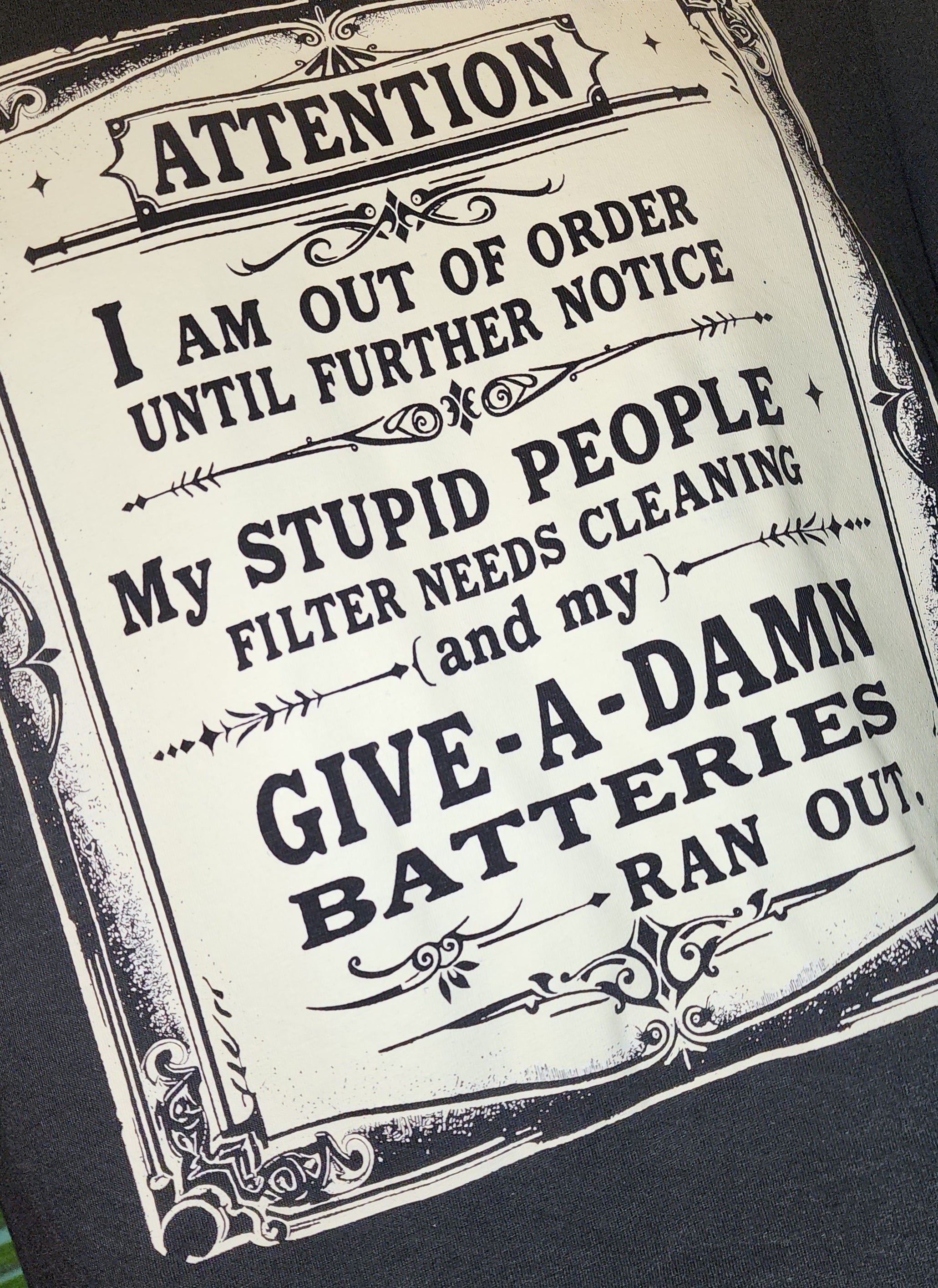Attention T-shirt