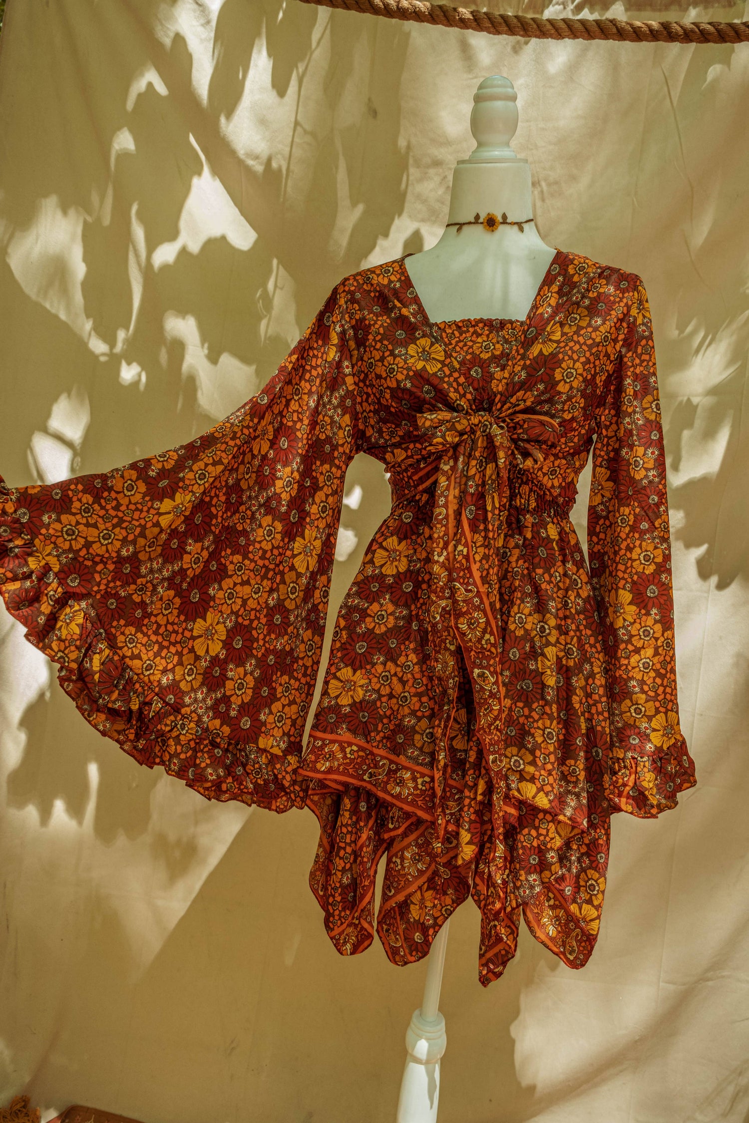 Theme To Impress Hippie Boho Luxe Dress Hippie Boho Piece Dress Outfit Set, 70s Style Bell Theme To Impress Hippie Boho Luxe Dress Hippie Boho Piece Dress Outfit Set, 70s Style Bell