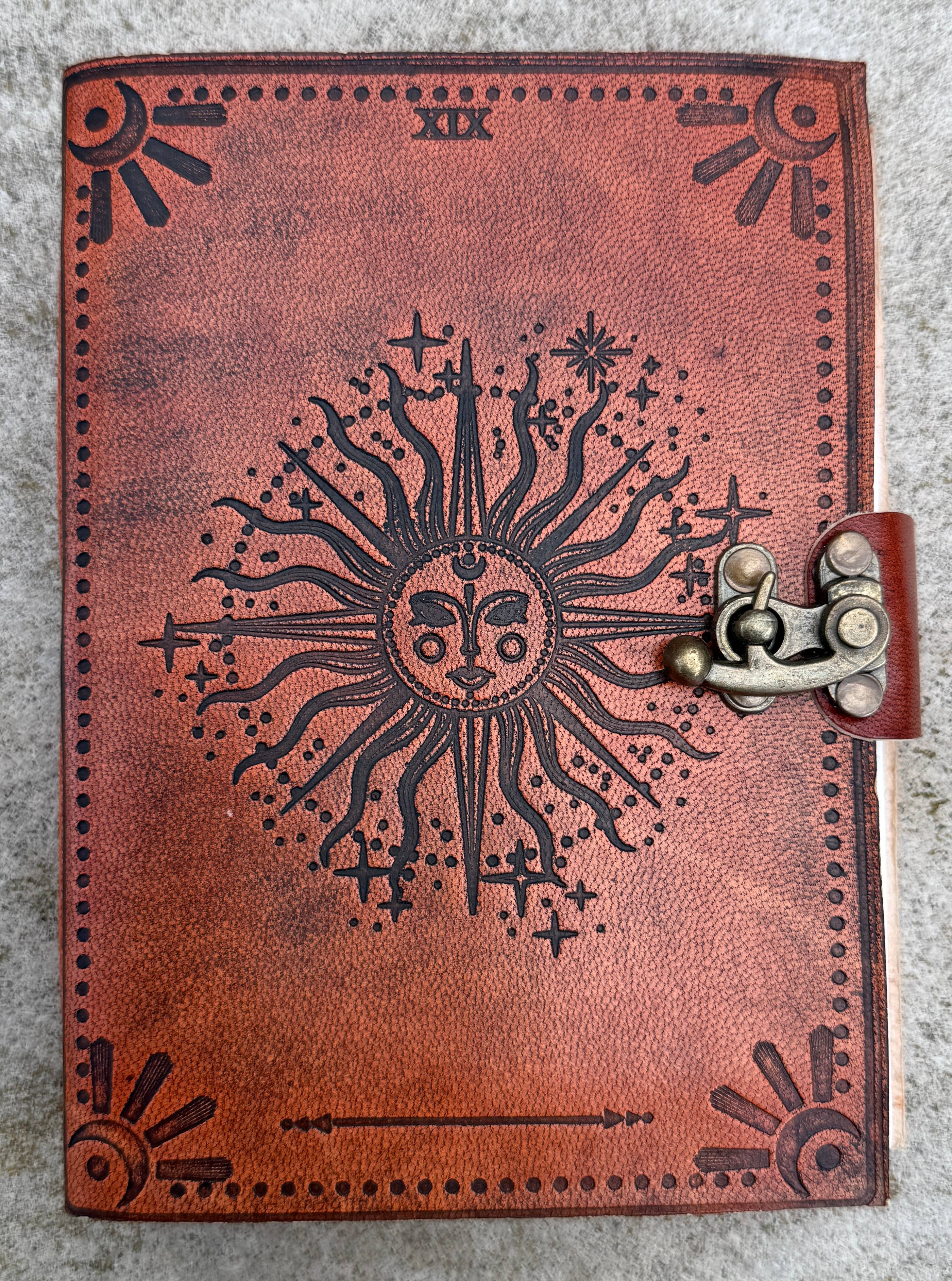Handmade Journal Celestial Sun