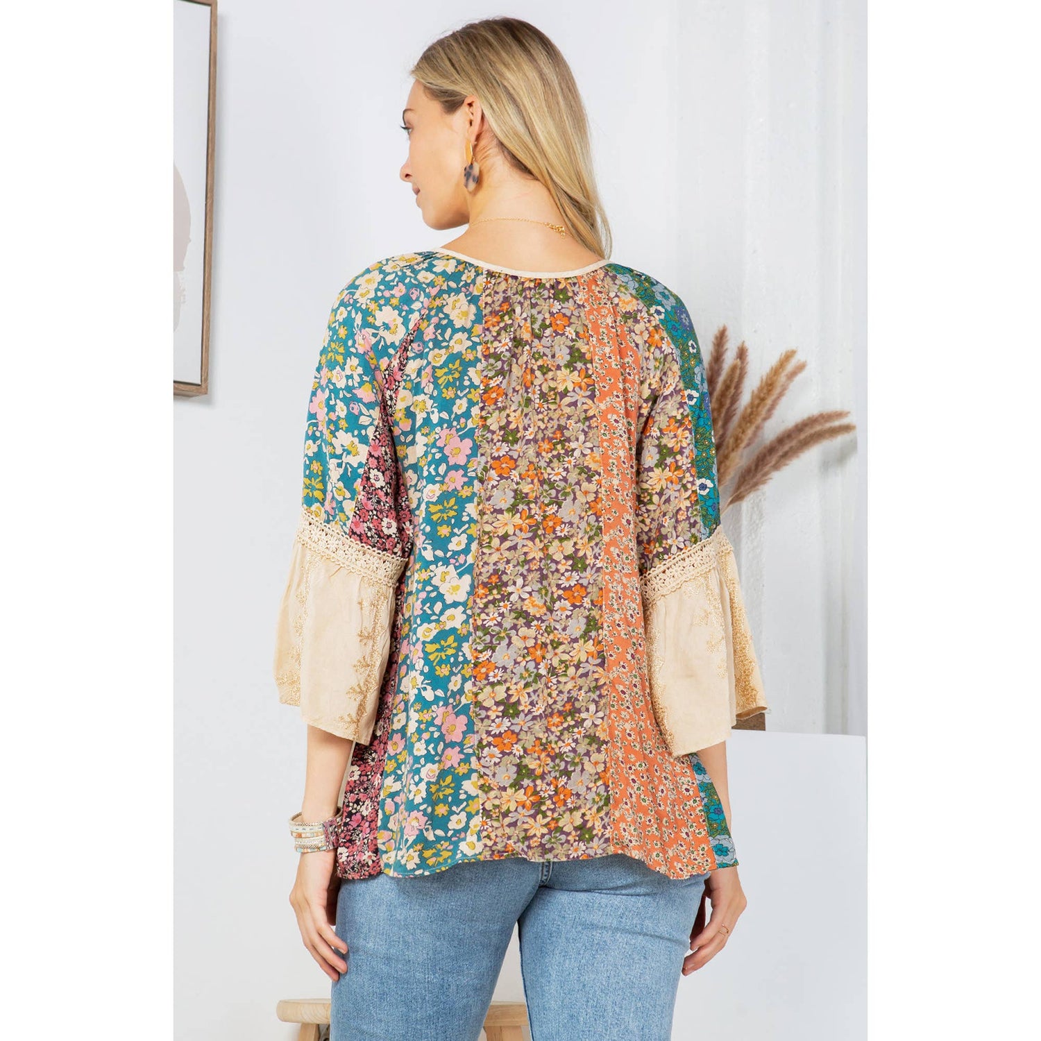 Enchanting Whimsy  Rayon Peasant Top