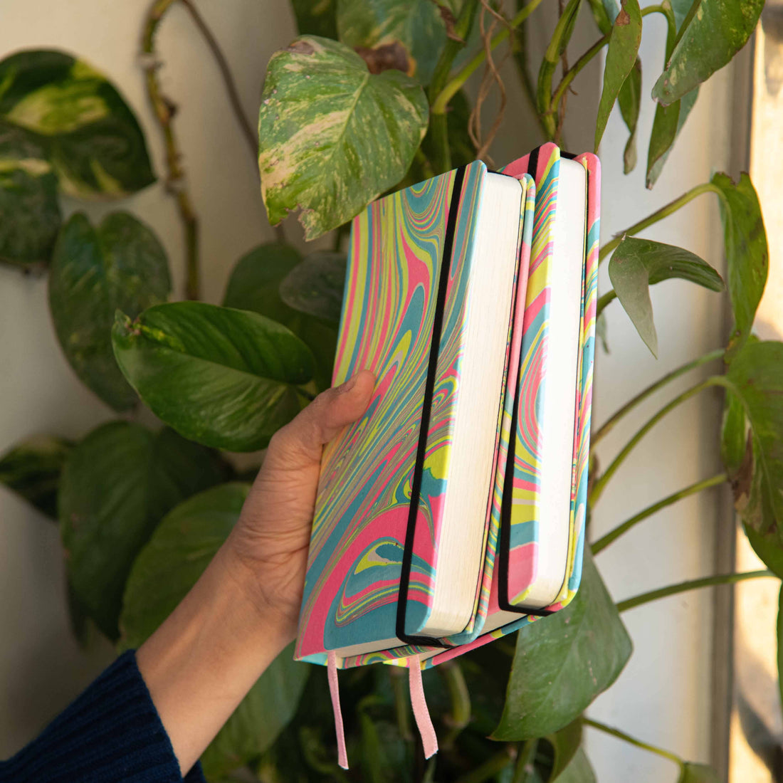 Marbled cover Hardbound Journal