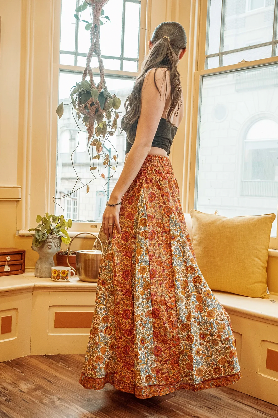 Hippie Boho Wide Leg Patchwork Pants