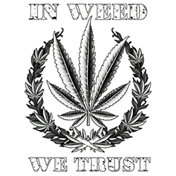 In Weed We Trust Solar T-shirt
