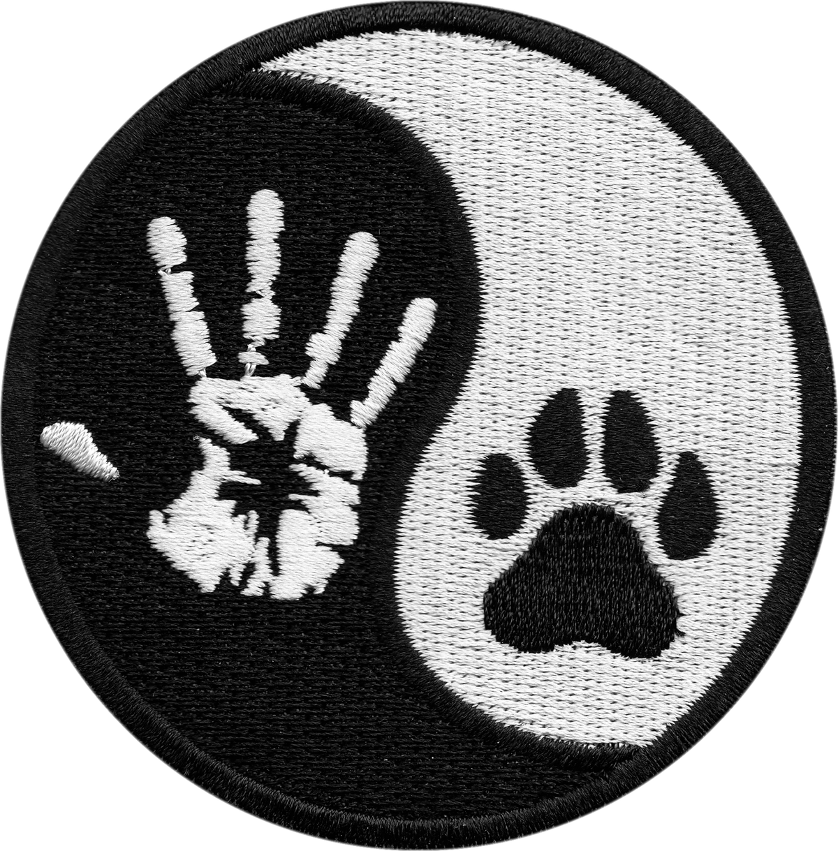 Patch - Yin Yang - Hand And Paw Prints
