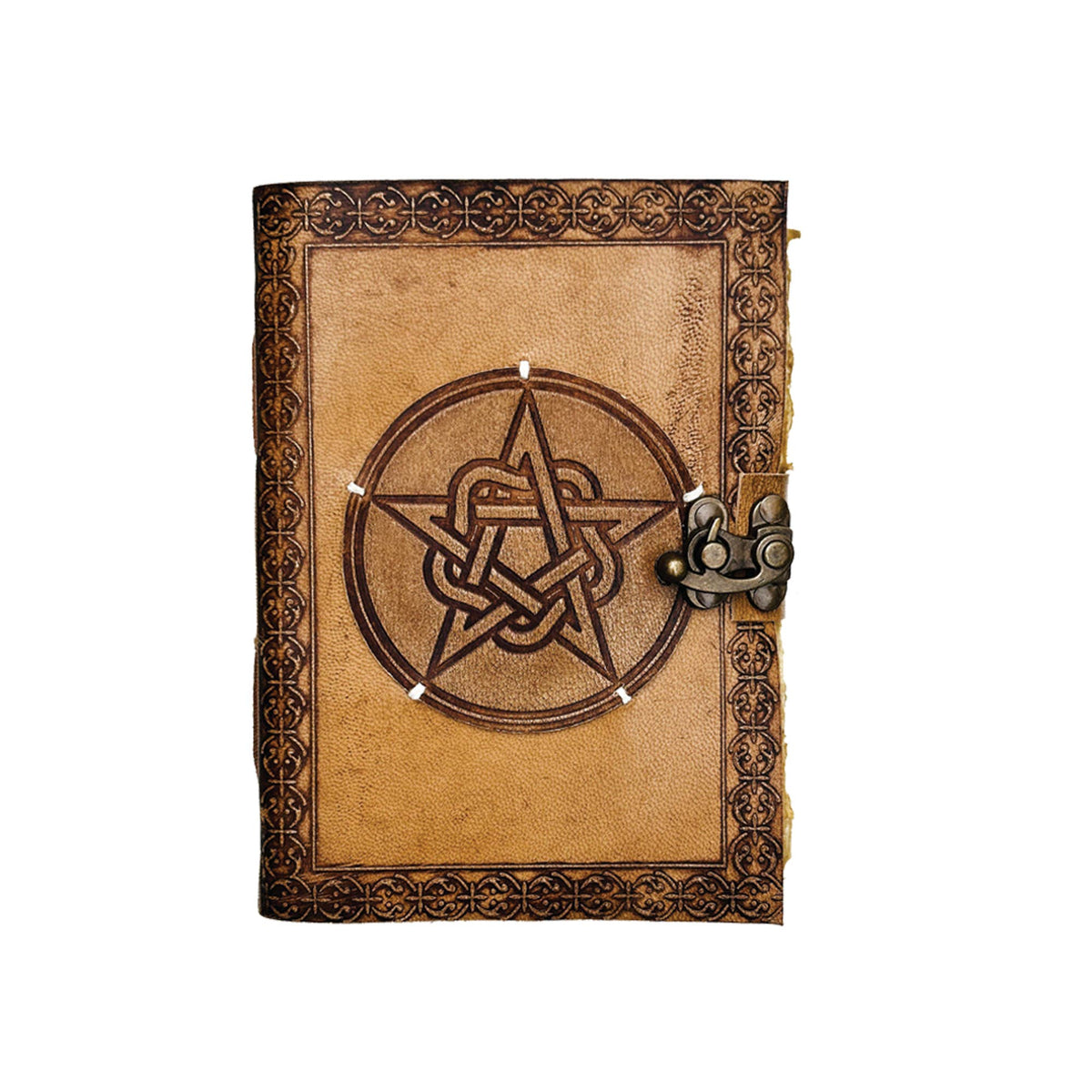 Blank Leather Journal - Divine Protection (5 x 7 in.)