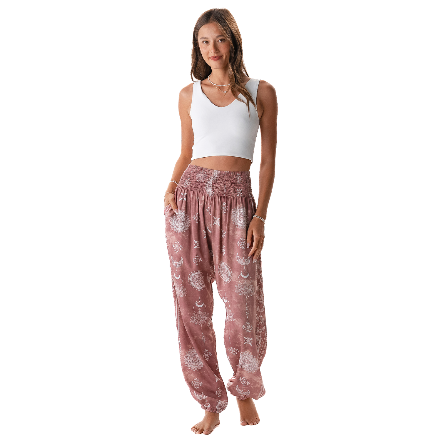 Dusty Rose Lotus Moon Harem