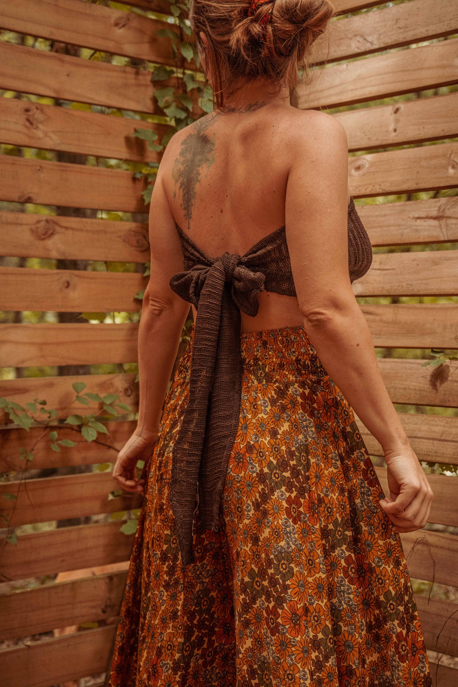 Beachy Recycled Cotton Bohemian Mesh Hair Wrap