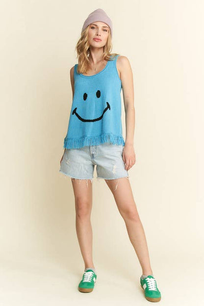 SMILEY FRINGE TANK