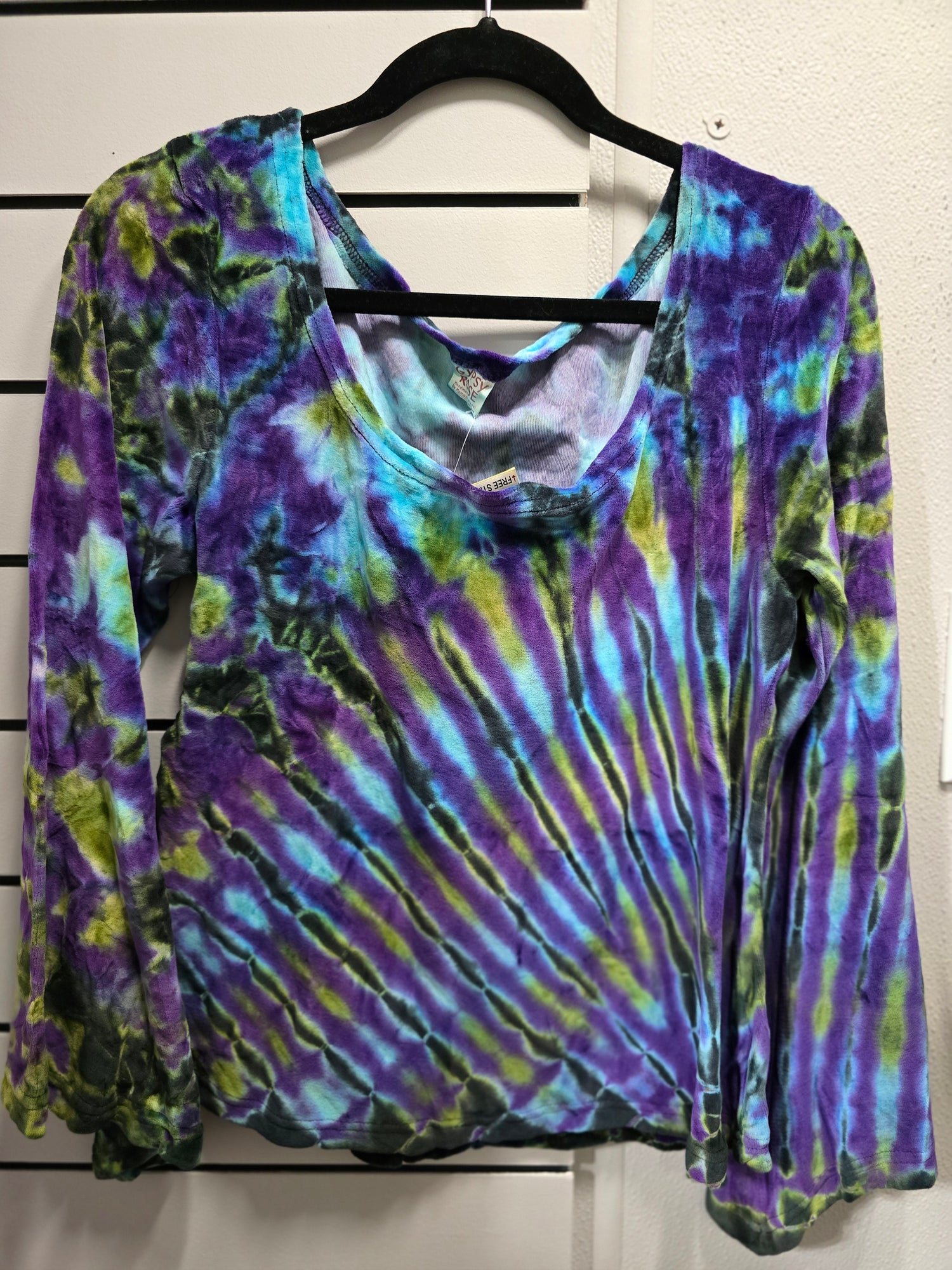 Janis Tie-Dye Velvet Blouse