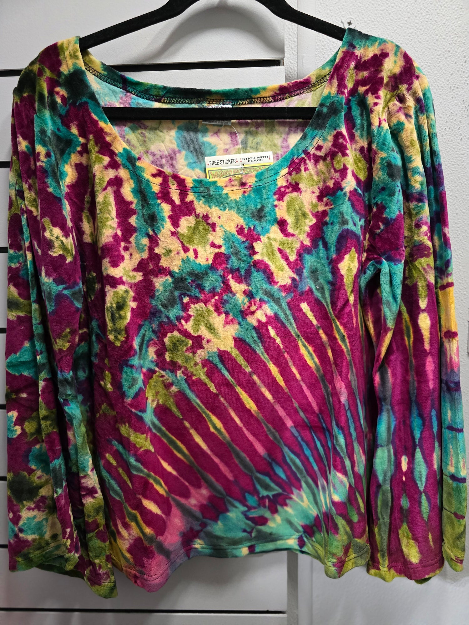 Janis Tie-Dye Velvet Blouse