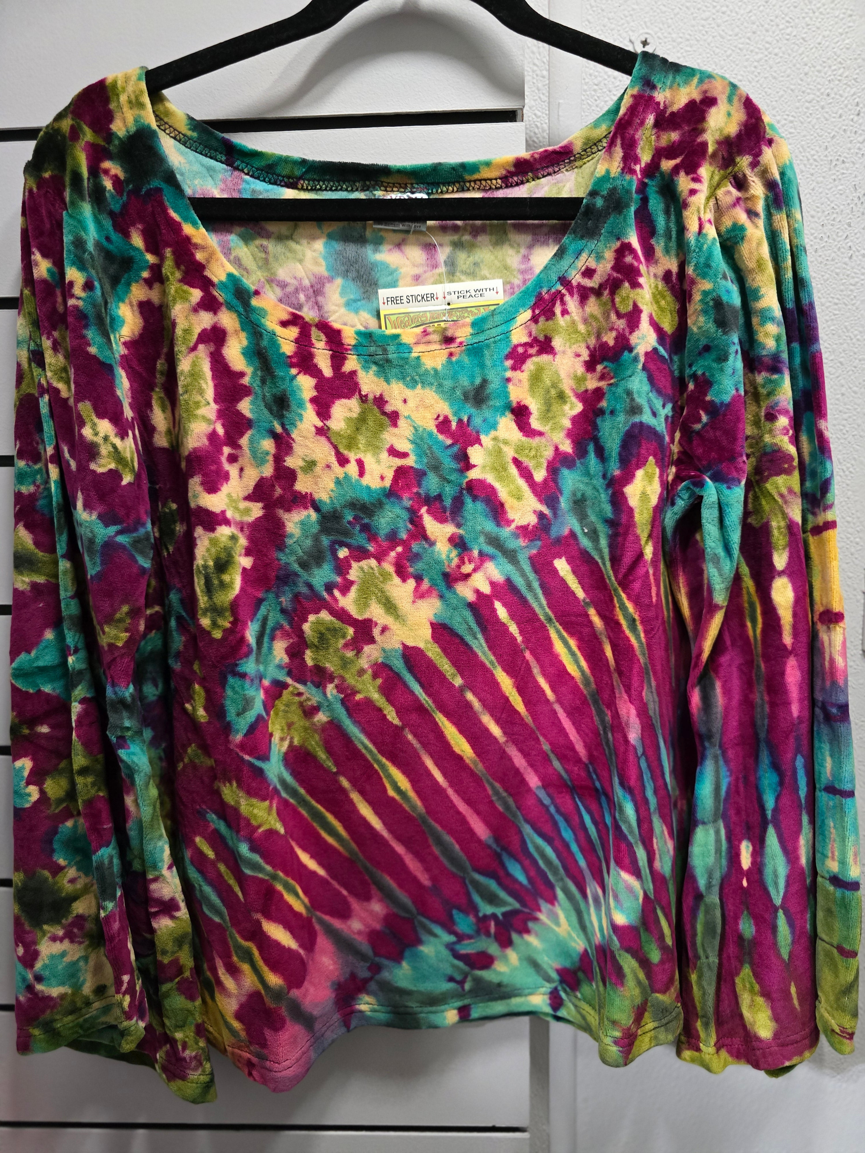 Janis Tie-Dye Velvet Blouse