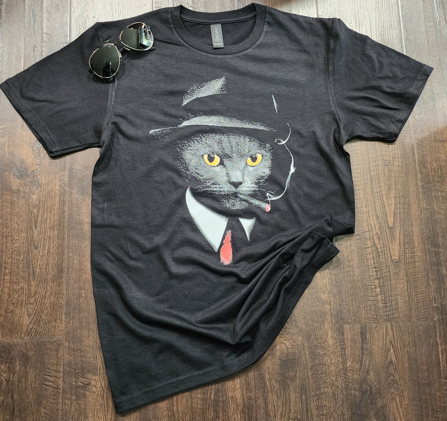 Smoking Cat T-Shirt