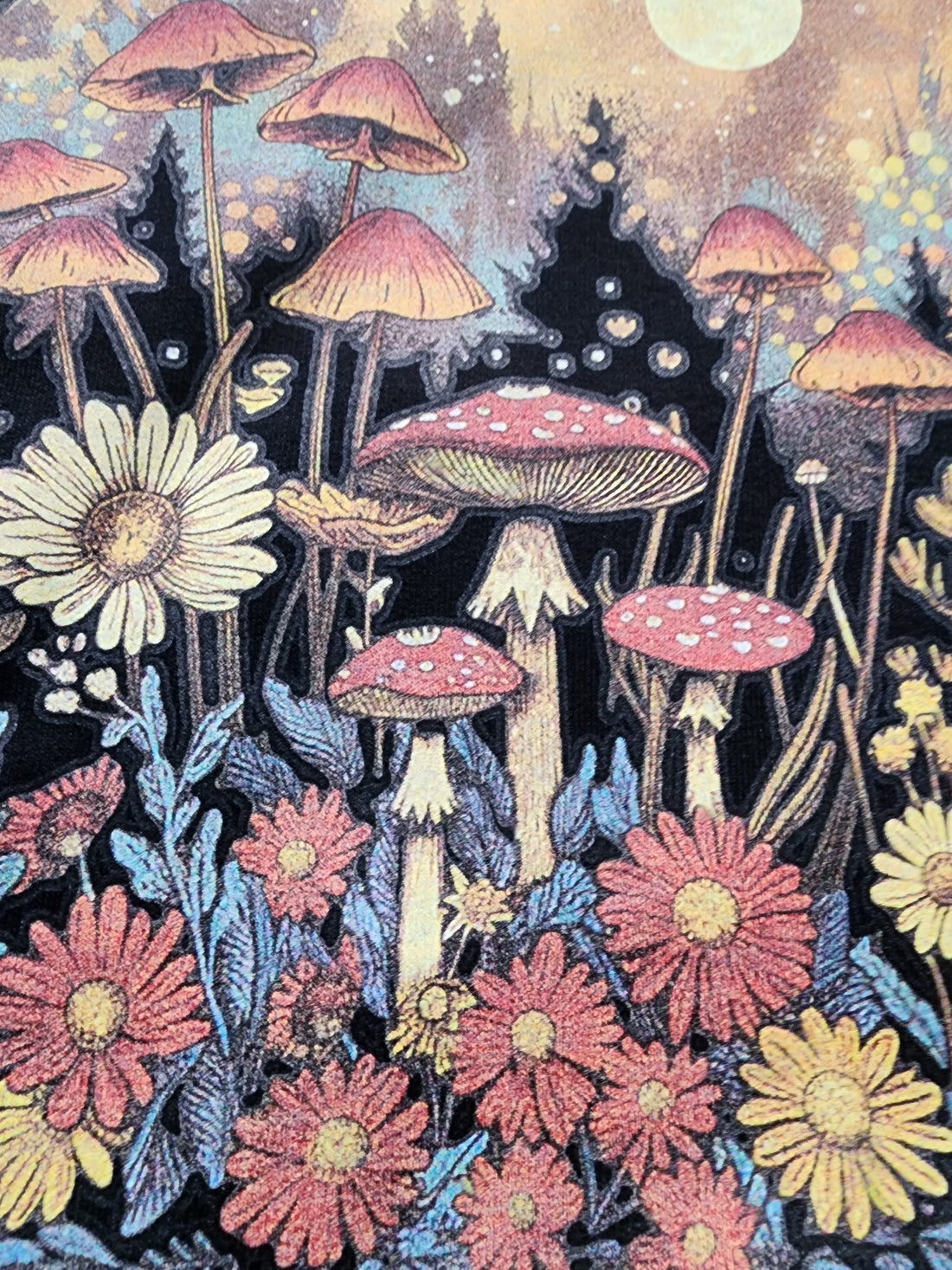 Moonshine Mushroom Scene Sweatshirt