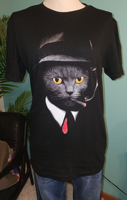 Smoking Cat T-Shirt