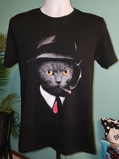 Smoking Cat T-Shirt