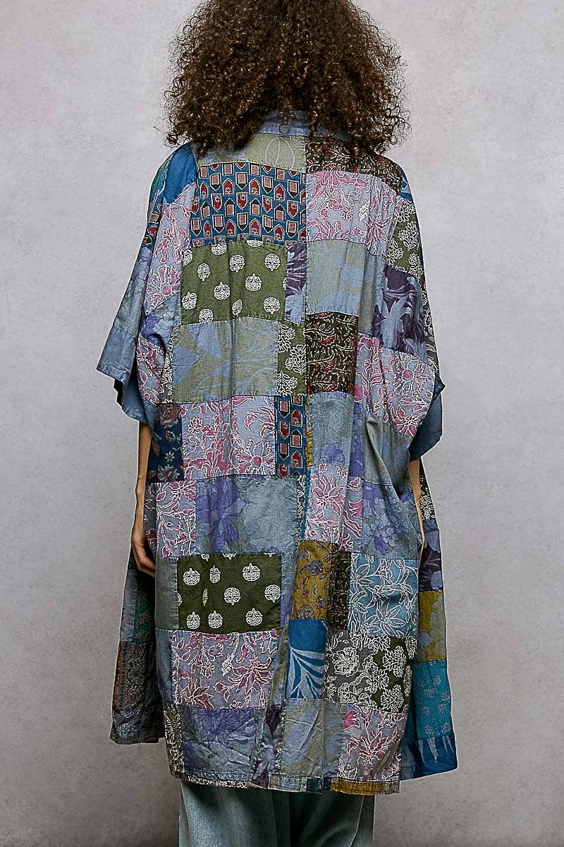 Long Sleeve Patch Vintage Cardigan