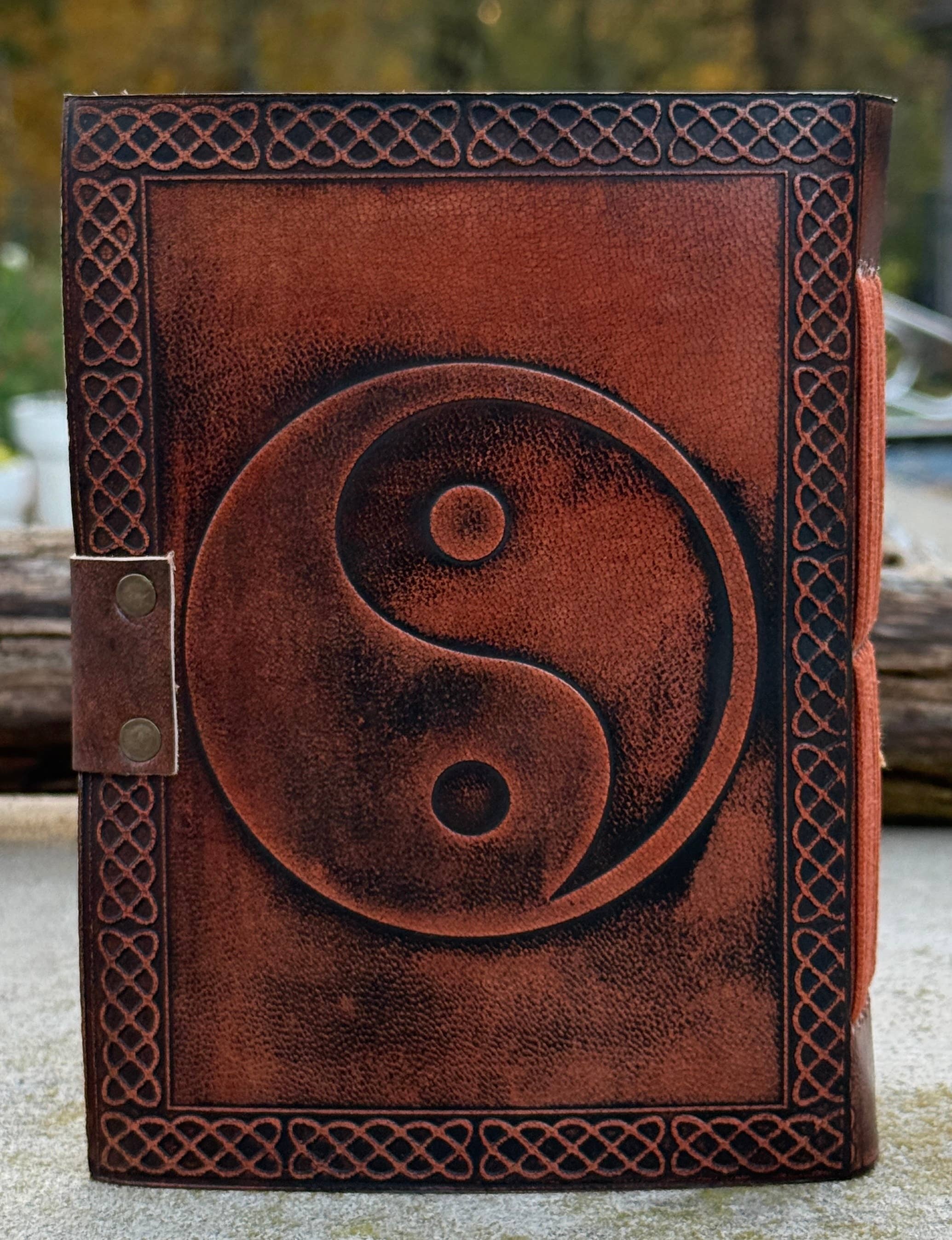 Yin Yang Leather Journal Embossed
