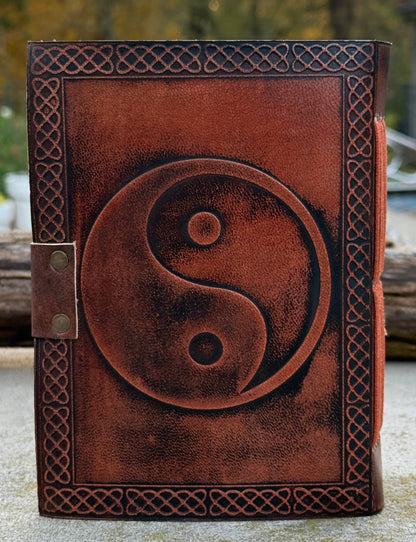 Yin Yang Leather Journal Embossed