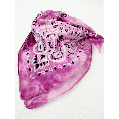 Tie Dyed Paisley Pattern Bandanas