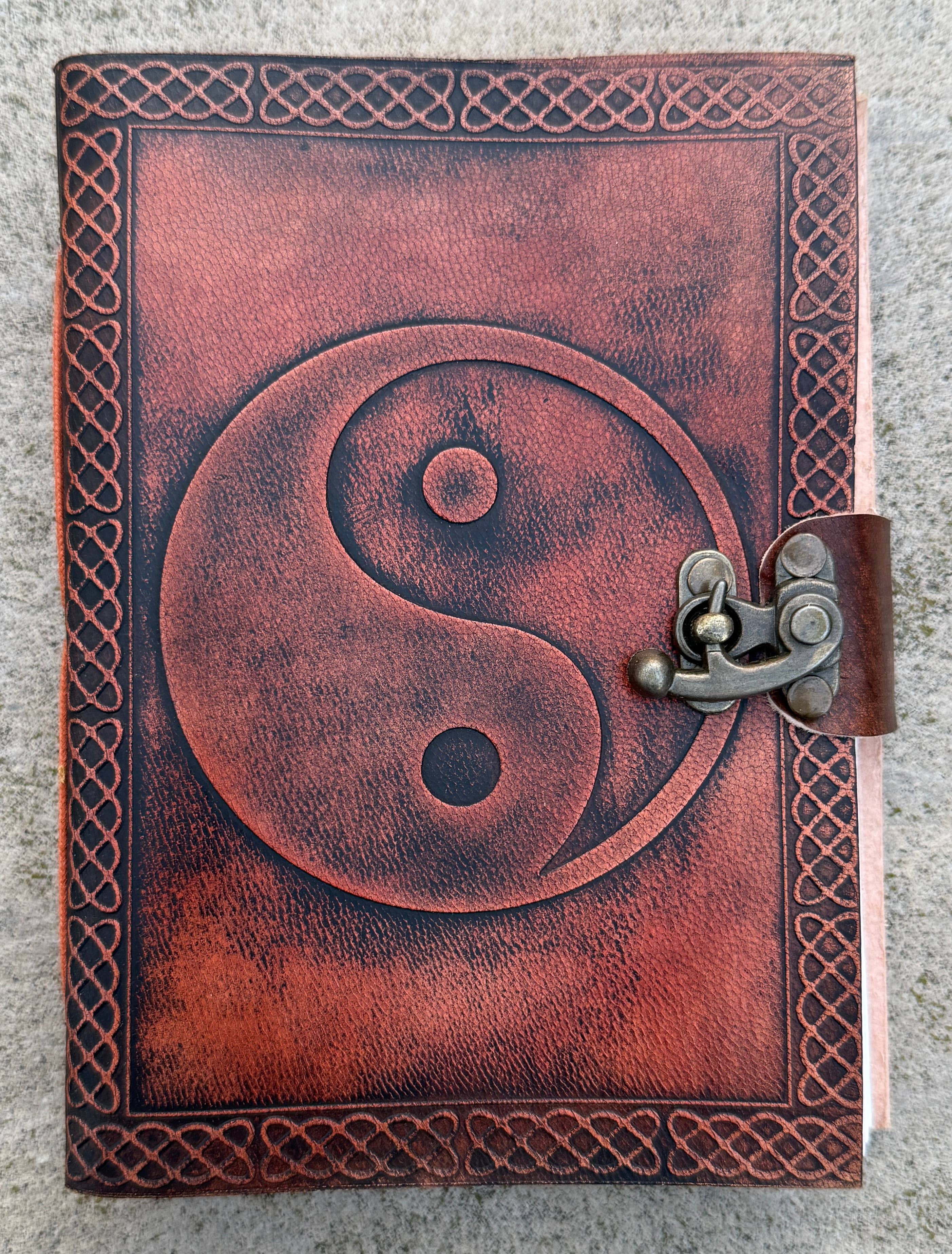 Yin Yang Leather Journal Embossed