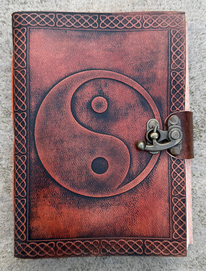 Yin Yang Leather Journal Embossed